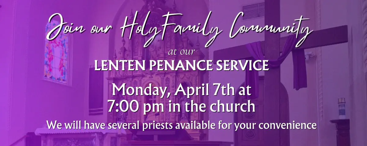 Penance Service Lent 2025