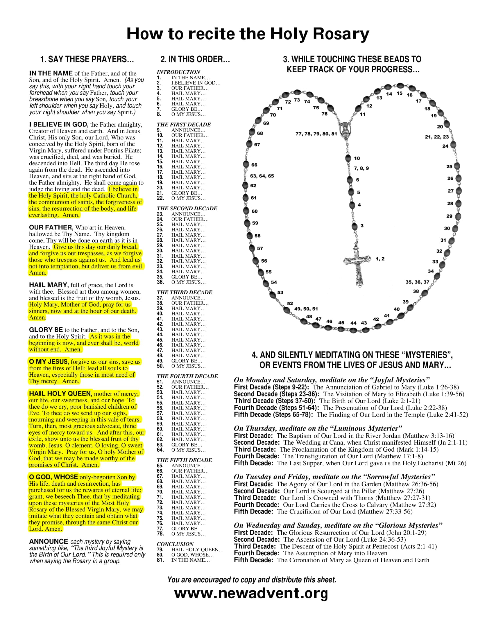 Livestream of the Rosary - Holy Family Church